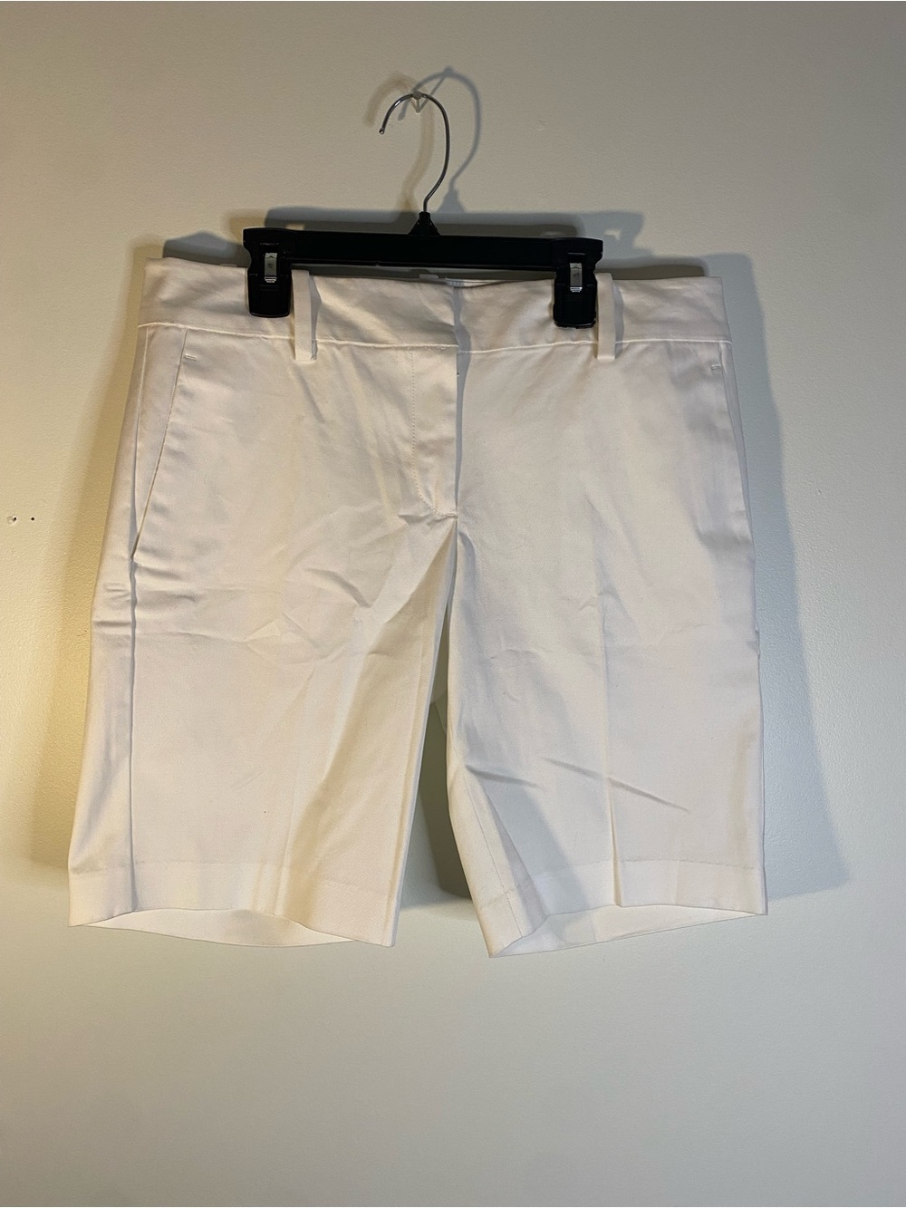 Ann Taylor Factory White Bermuda Shorts